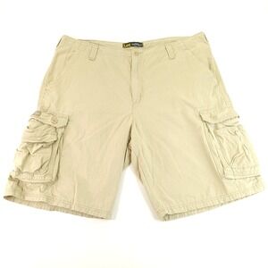 Lee Cargo Shorts‎ Mens 40 x 11 Beige Khaki Canvas Hiking Camping Outdoors Work
